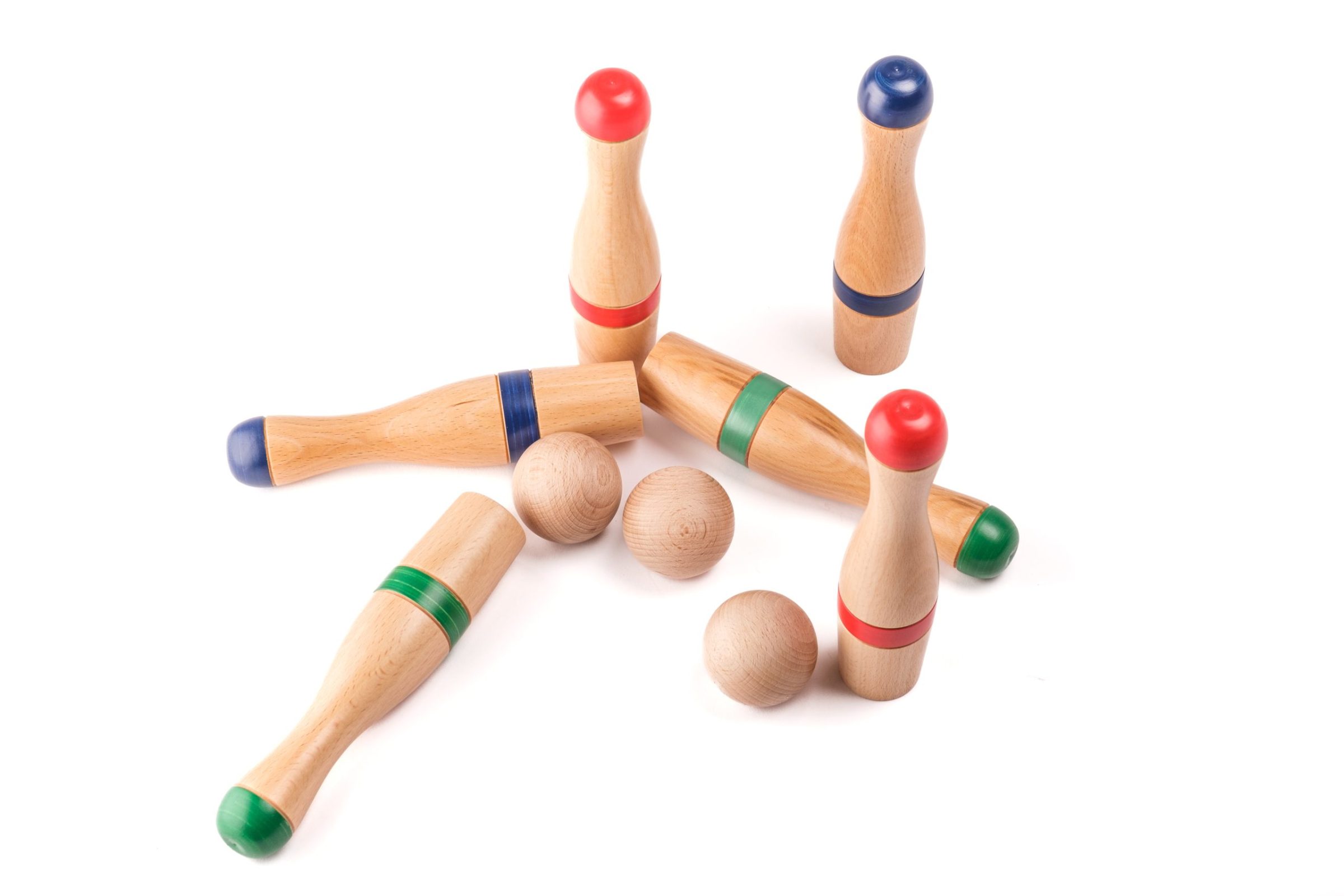 Game of 6 bowling pins of 19 cm | Mora Play